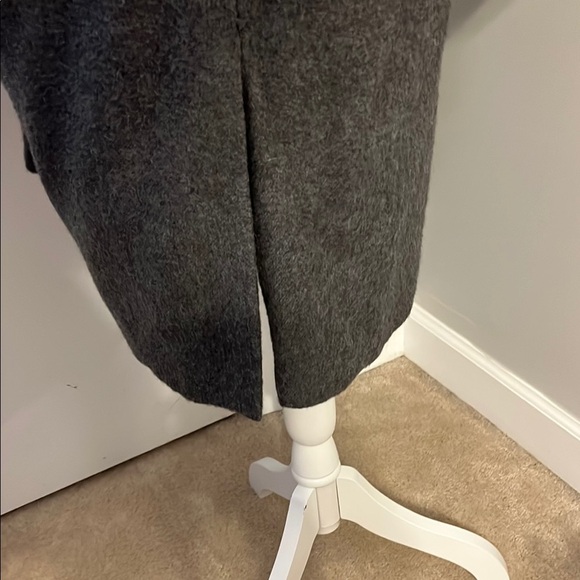 Eileen Fisher Gray Baby Alpaca Coat L - Picture 4 of 9